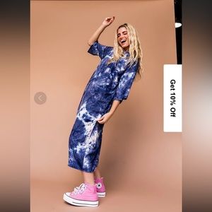 *Hemmed* Dressed in Lala Ozzy Dress in Edgy Indigo (MUST READ DESCRIPTION)